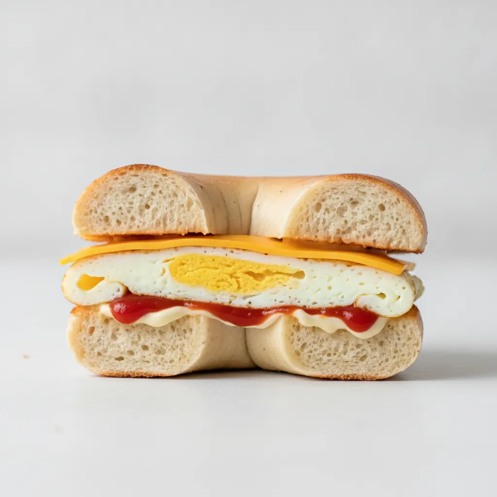 Egg and Cheese Bagel (Plain Bagel) Egg and Cheese Bagel (Plain Bagel)