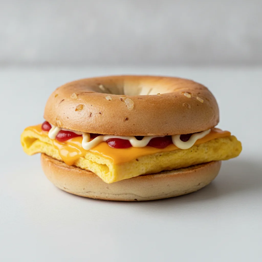 Egg and Cheese Bagel (Onion Bagel) Egg and Cheese Bagel (Onion Bagel)
