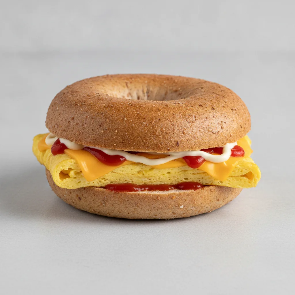 Egg and Cheese Bagel (Whole Wheat Bagel) Egg and Cheese Bagel (Whole Wheat Bagel)
