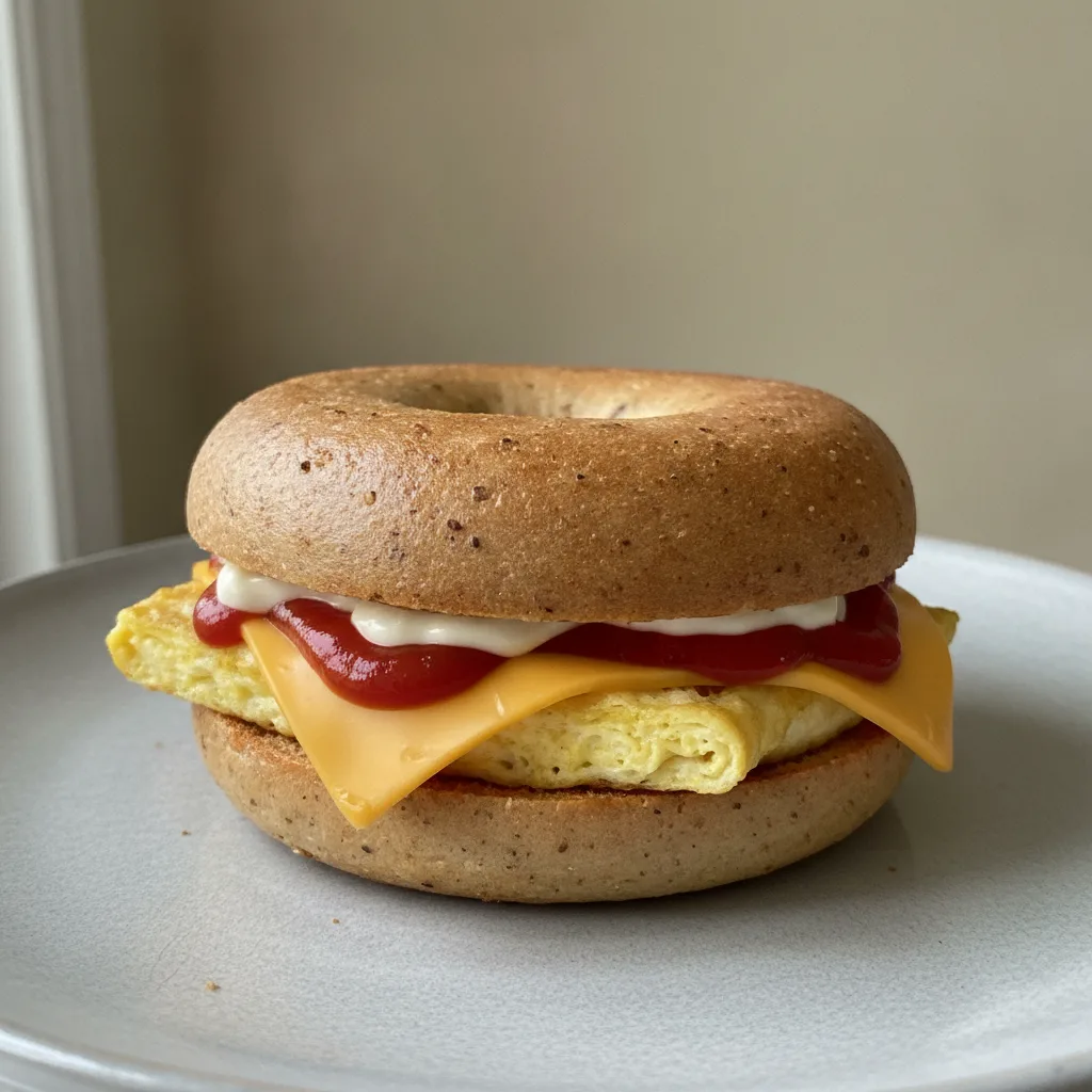 Egg and Cheese Bagel (Gluten Free Bagel) Egg and Cheese Bagel (Gluten Free Bagel)