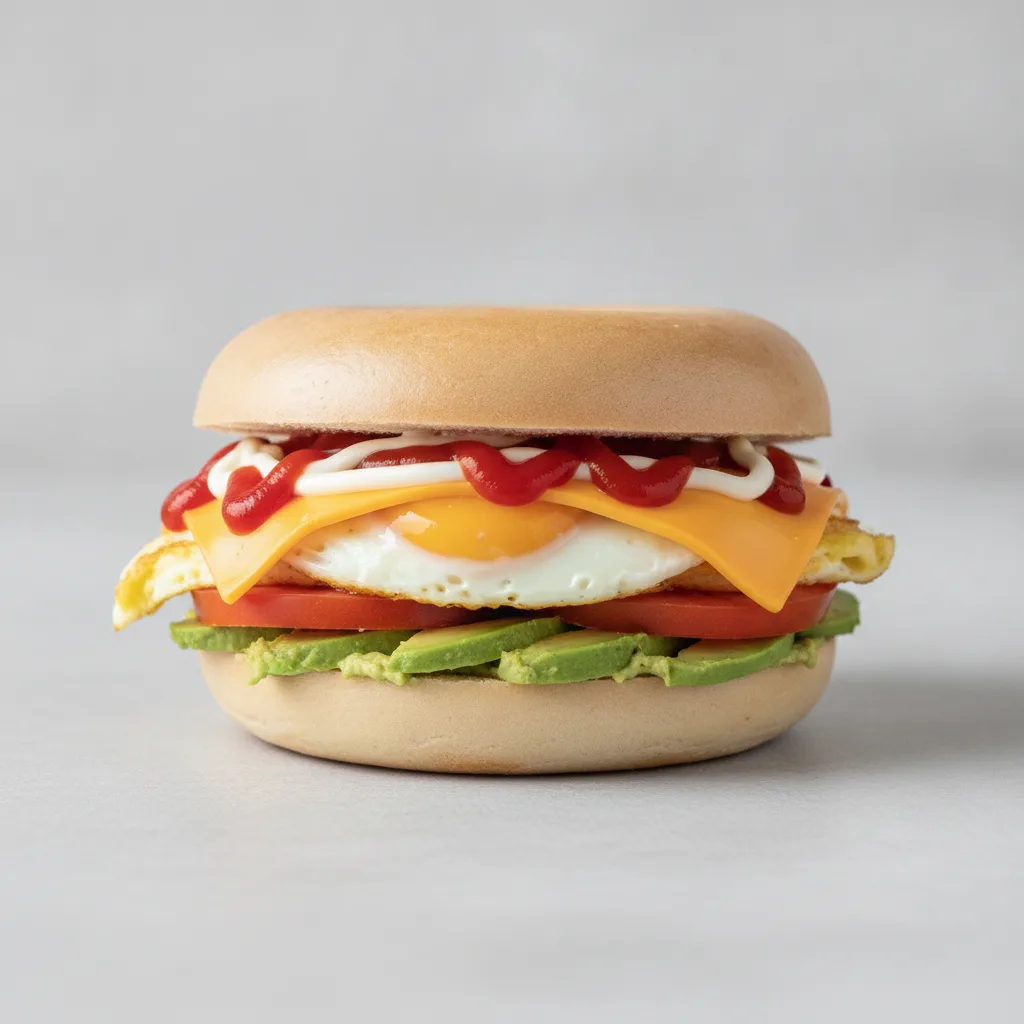 Avocado and Cheese Bagel (Plain Bagel) Avocado and Cheese Bagel (Plain Bagel)