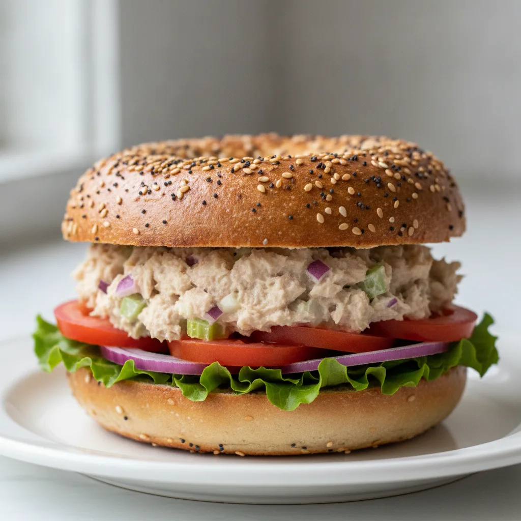 Tuna Salad Spread Bagel (Everything Bagel) Tuna Salad Spread Bagel (Everything Bagel)