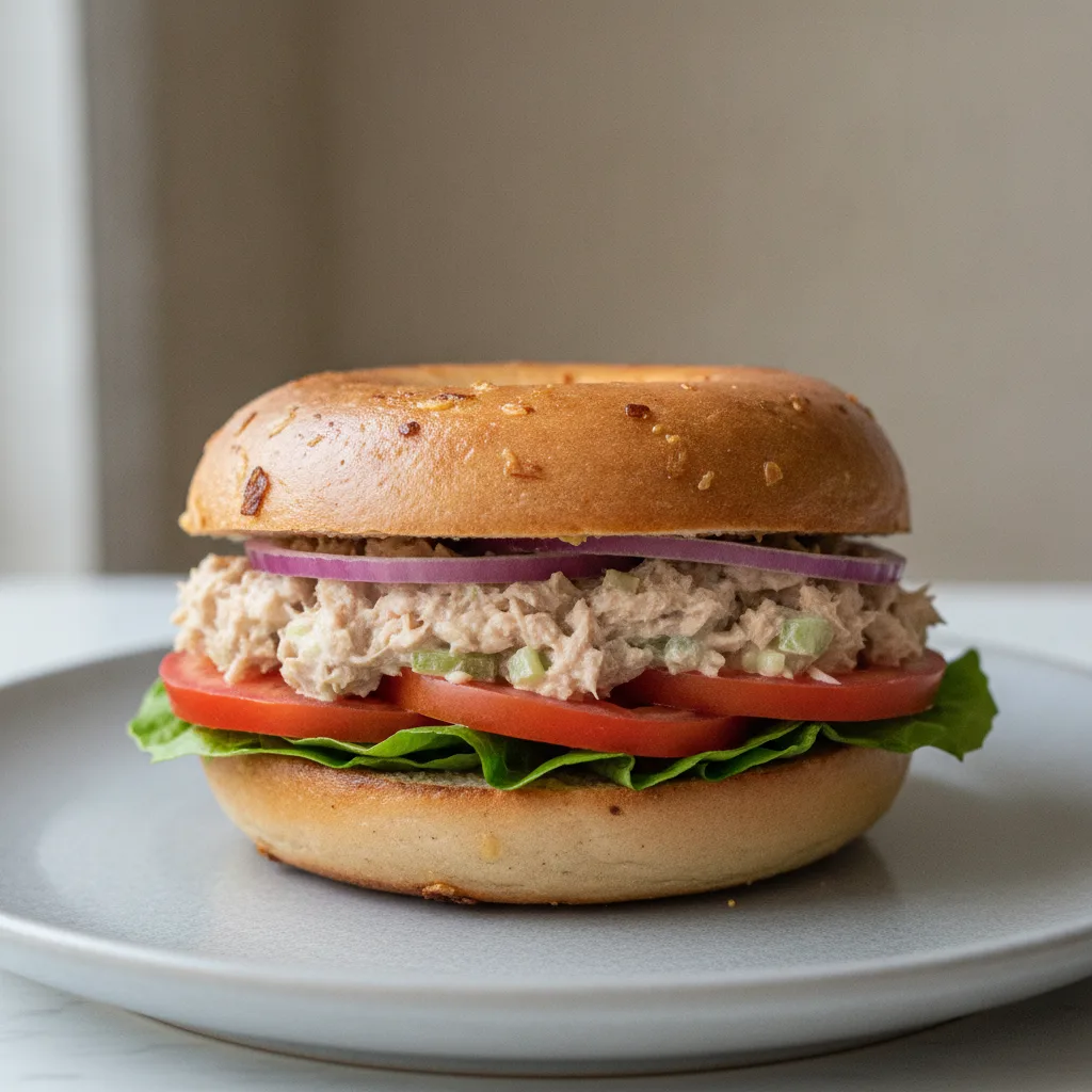 Tuna Salad Spread Bagel (Onion Bagel) Tuna Salad Spread Bagel (Onion Bagel)