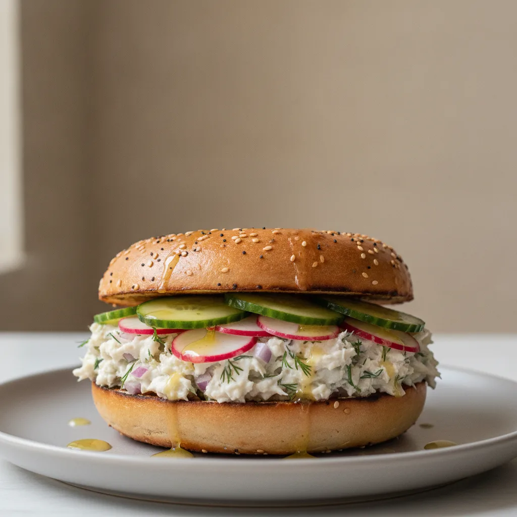 Whitefish Salad Spread Bagel (Onion Bagel) Whitefish Salad Spread Bagel (Onion Bagel)