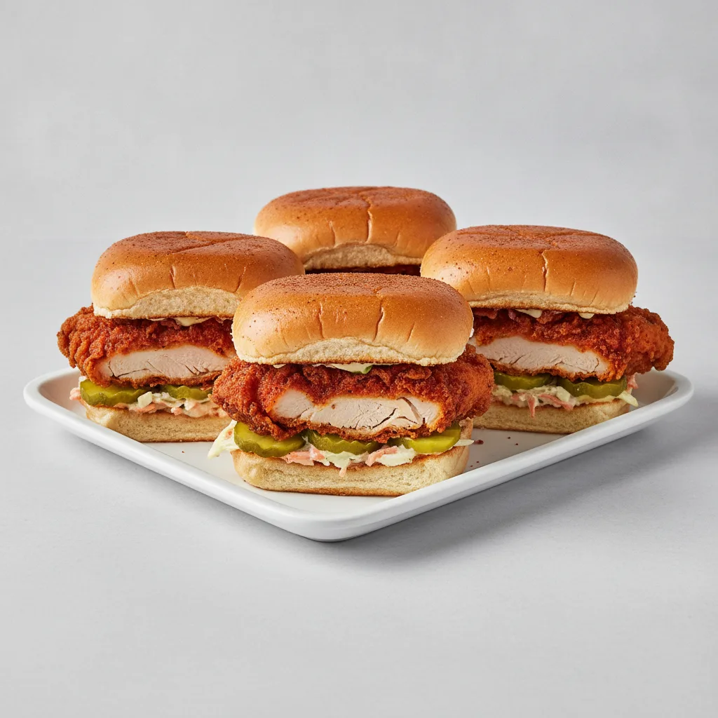 Hot Chicken Sandwich Tray