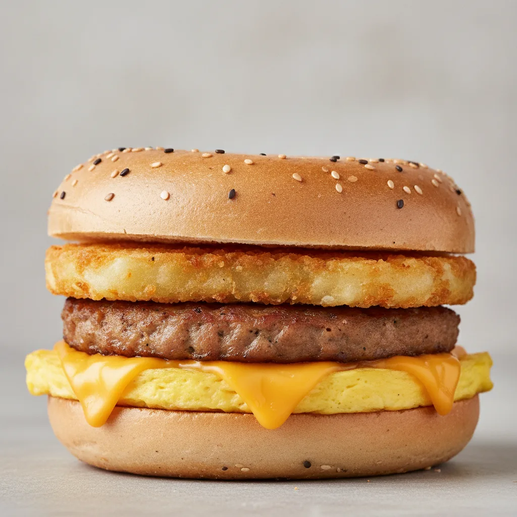 Breakfast Sandwich on a Bagel - Turkey Sausage Patty
