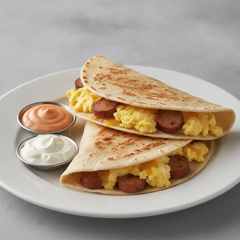 Breakfast Quesadilla - Turkey + Sour Cream