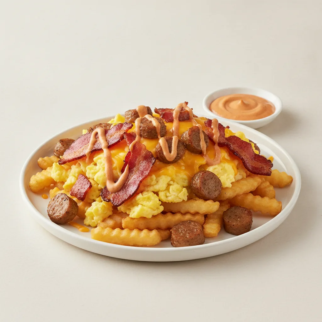 Loaded Breakfast Fries + Chipotle Mayo