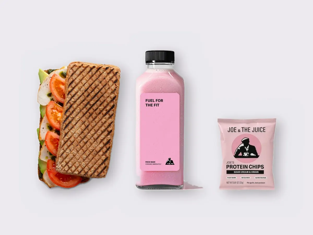The Ultimate JOE Trio — JOE's Club Sandwich, Power Shake, JOE's Protein Chips The Ultimate JOE Trio — JOE's Club Sandwich, Power Shake, JOE's Protein Chips