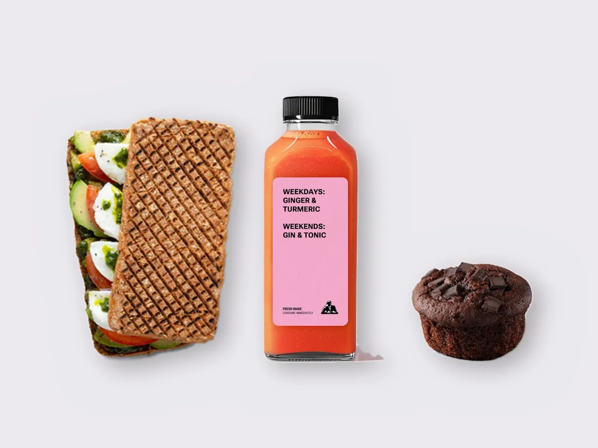 The Ultimate JOE Trio — Avocado Sandwich, Pick Me Up, Chocolate Muffin The Ultimate JOE Trio — Avocado Sandwich, Pick Me Up, Chocolate Muffin