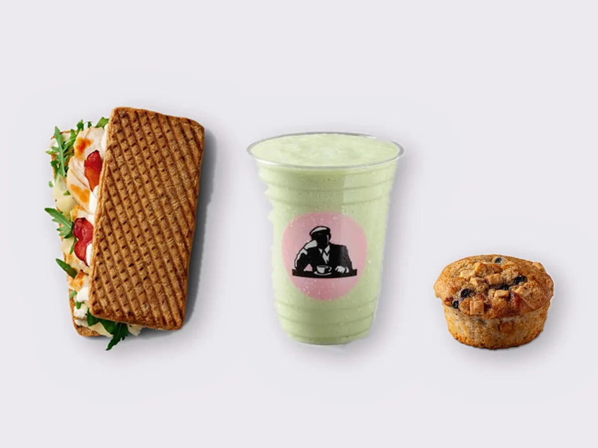 The Ultimate JOE Trio — JOE's Spicy Caesar, Avo Shake, Blueberry Muffin The Ultimate JOE Trio — JOE's Spicy Caesar, Avo Shake, Blueberry Muffin