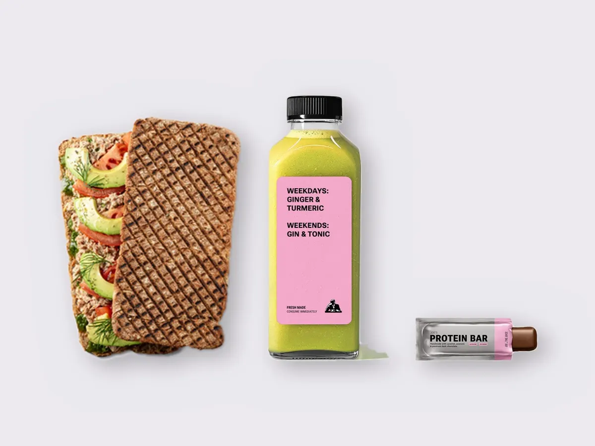 The Ultimate JOE Trio — Tunacado Sandwich, Green Sport, JOE's Protein Bar The Ultimate JOE Trio — Tunacado Sandwich, Green Sport, JOE's Protein Bar