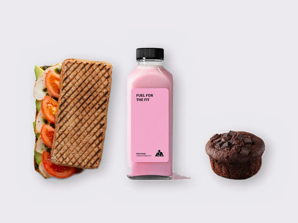 The Ultimate JOE Trio — JOE's Club Sandwich, Power Shake, Chocolate Muffin The Ultimate JOE Trio — JOE's Club Sandwich, Power Shake, Chocolate Muffin
