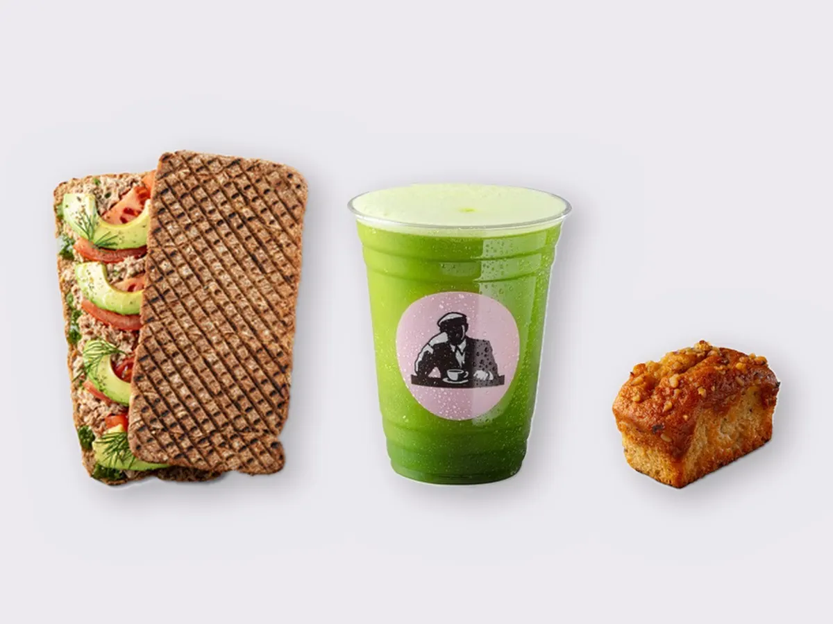The Ultimate JOE Trio — Tunacado Sandwich, Green Tonic, Banana Bread The Ultimate JOE Trio — Tunacado Sandwich, Green Tonic, Banana Bread