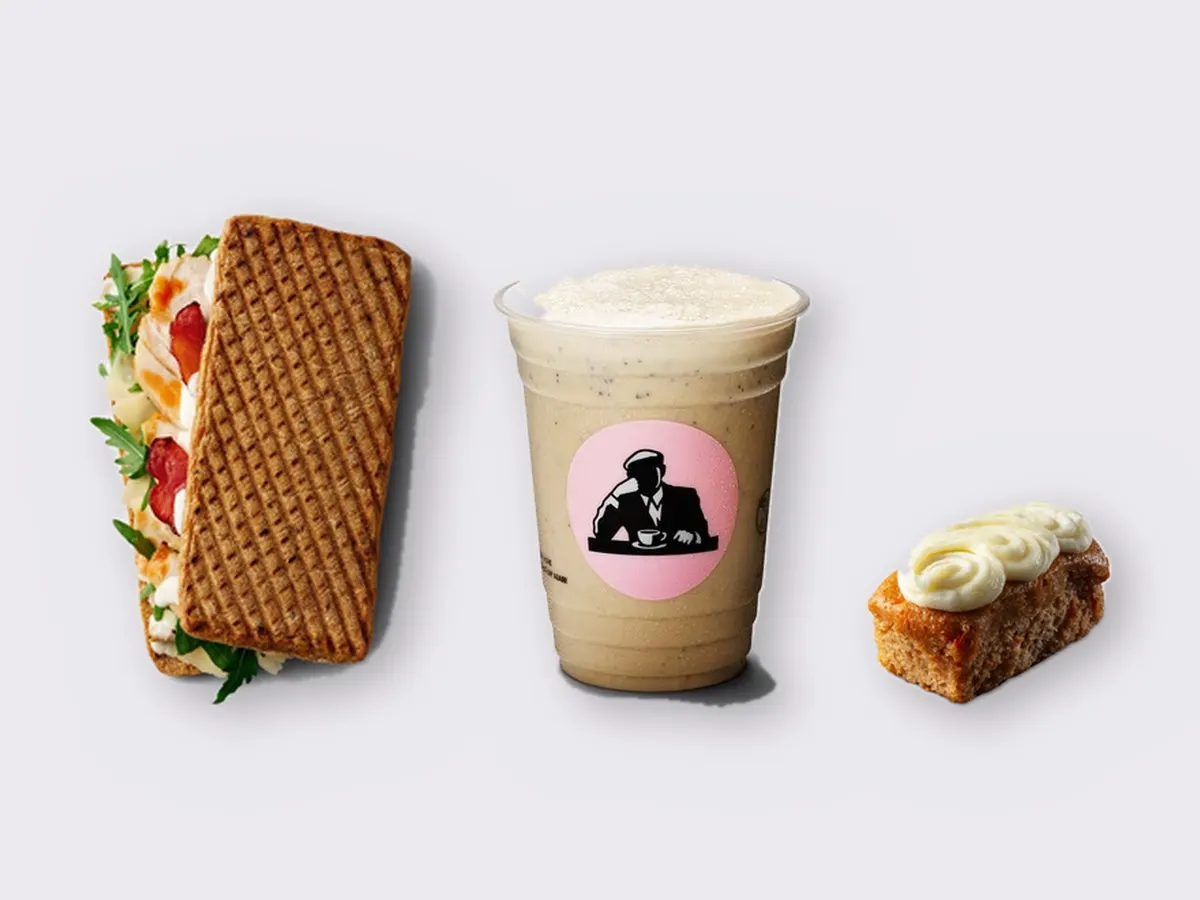 The Ultimate JOE Trio — JOE's Spicy Caesar, Coffee Shake, Carrot Cake