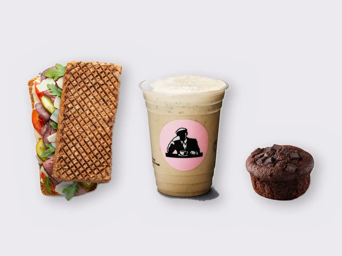 The Ultimate JOE Trio — The Steak, Coffee Shake, Chocolate Muffin