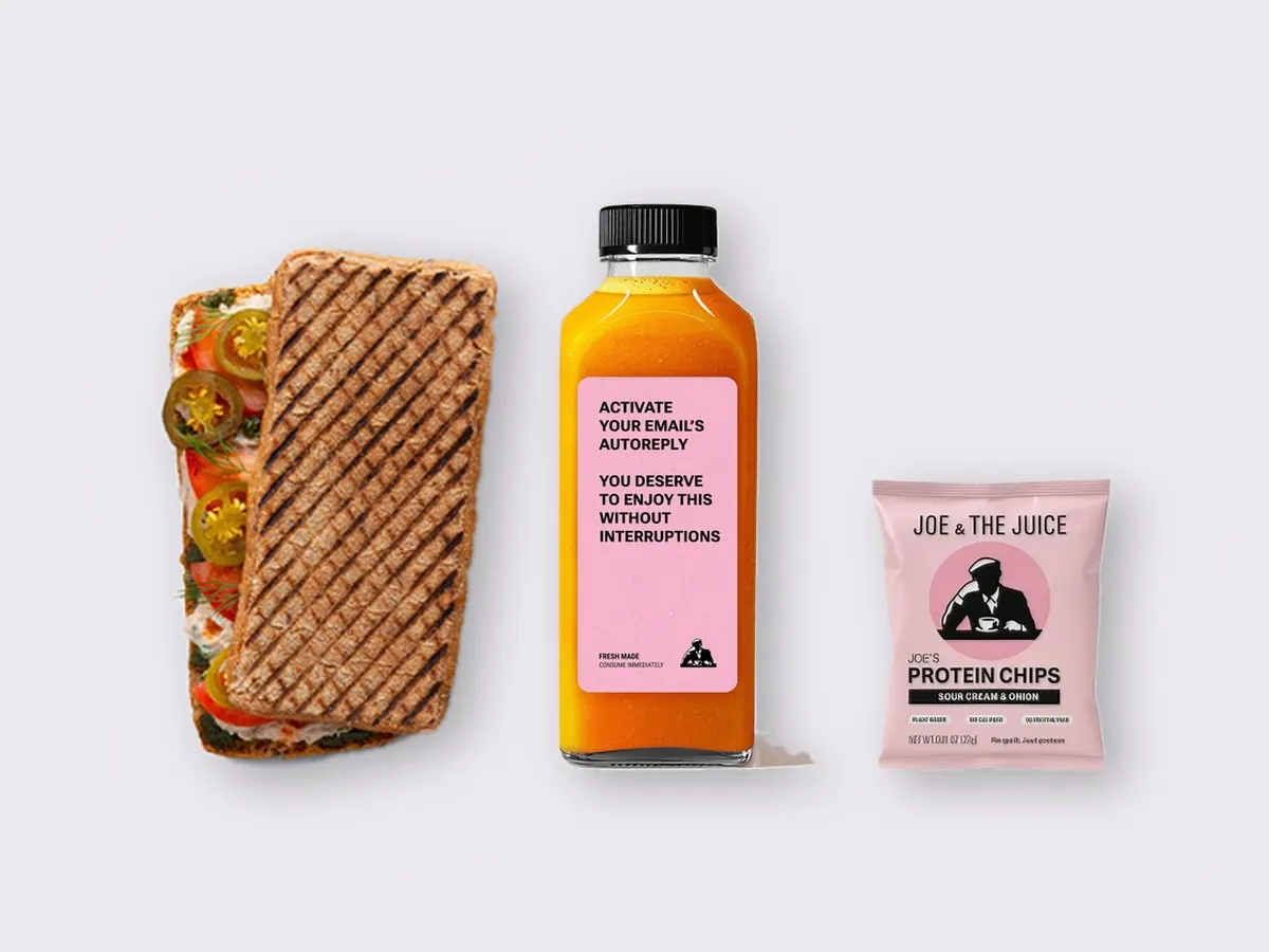 The Ultimate JOE Trio — Spicy Tuna Sandwich, Go Away DOC, JOE's Protein Chips