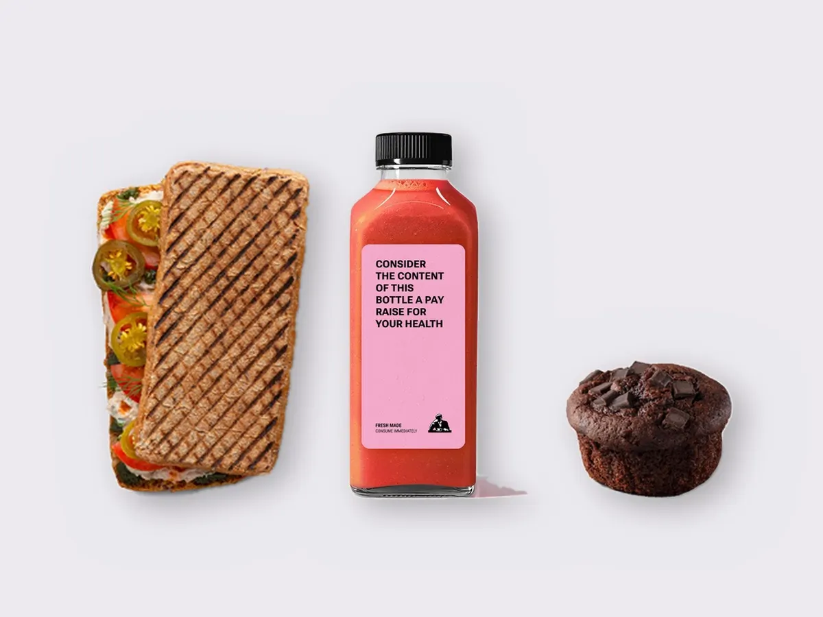 The Ultimate JOE Trio — Spicy Tuna Sandwich, Iron Man, Chocolate Muffin