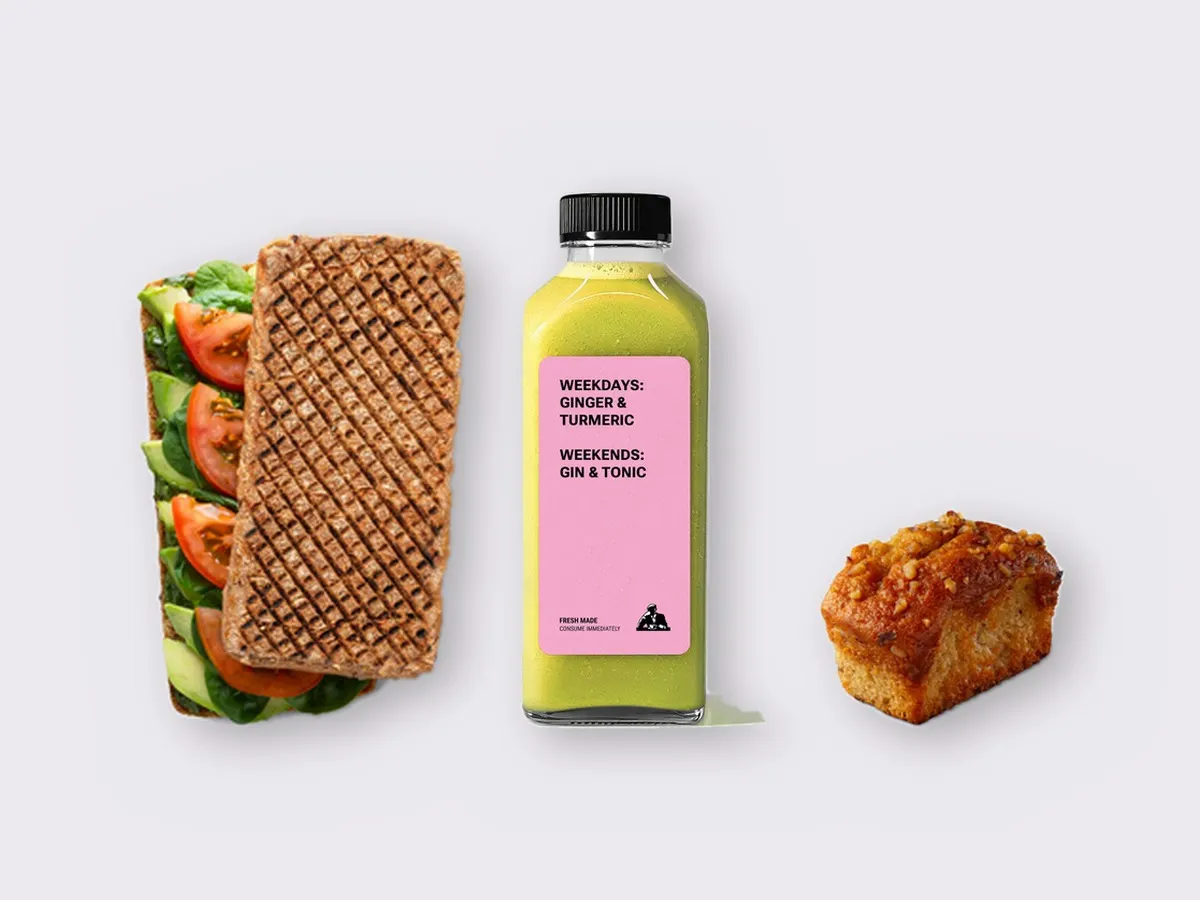 The Ultimate JOE Trio — DF Avocado Sandwich, Green Sport, Banana Bread