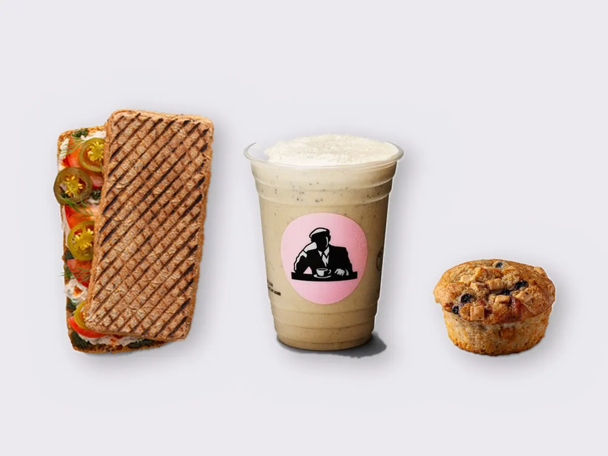 The Ultimate JOE Trio — Spicy Tuna Sandwich, Coffee Shake, Blueberry Muffin The Ultimate JOE Trio — Spicy Tuna Sandwich, Coffee Shake, Blueberry Muffin