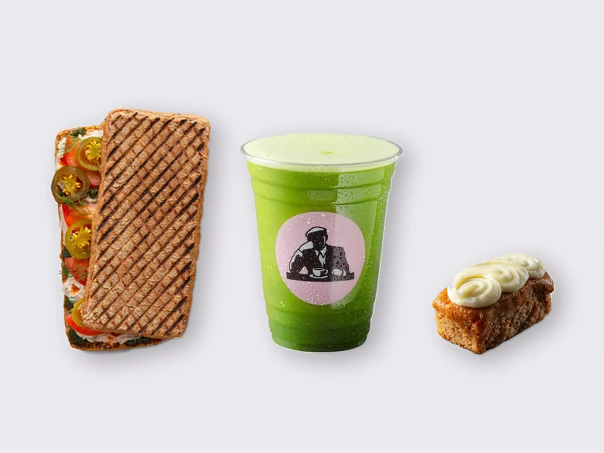 The Ultimate JOE Trio — Spicy Tuna Sandwich, Green Tonic, Carrot Cake The Ultimate JOE Trio — Spicy Tuna Sandwich, Green Tonic, Carrot Cake