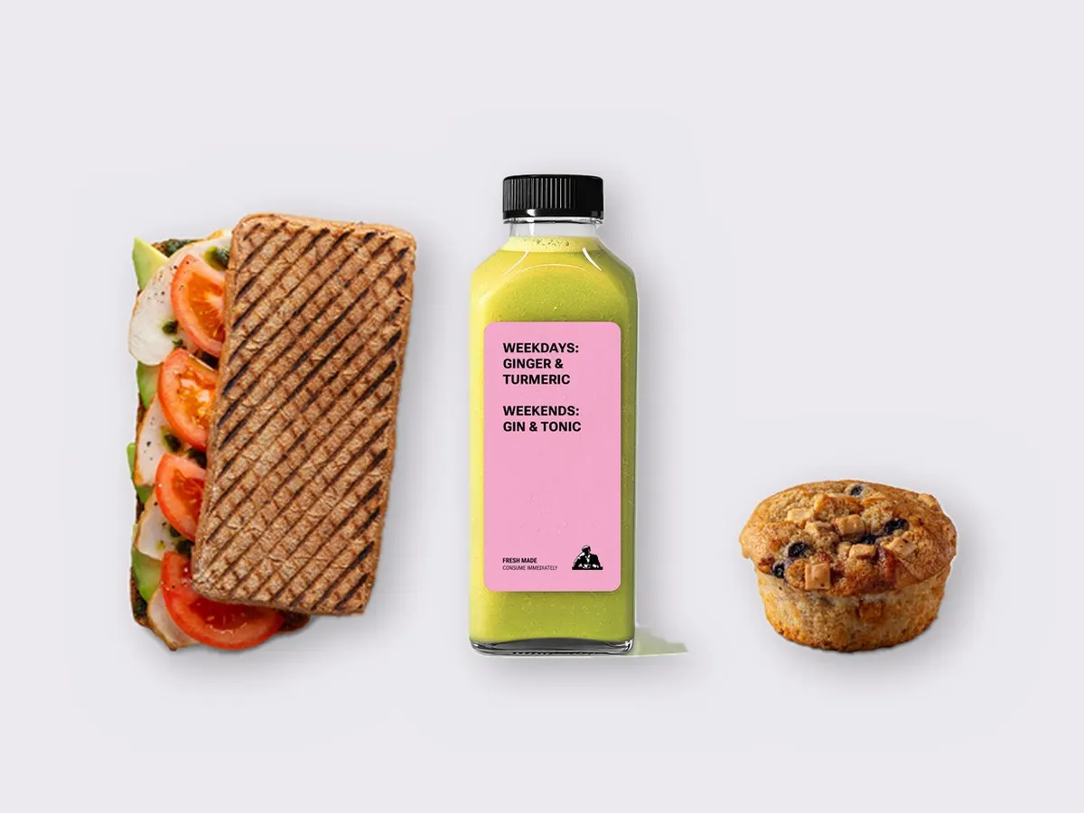 The Ultimate JOE Trio — JOE's Club Sandwich, Green Sport, Blueberry Muffin The Ultimate JOE Trio — JOE's Club Sandwich, Green Sport, Blueberry Muffin