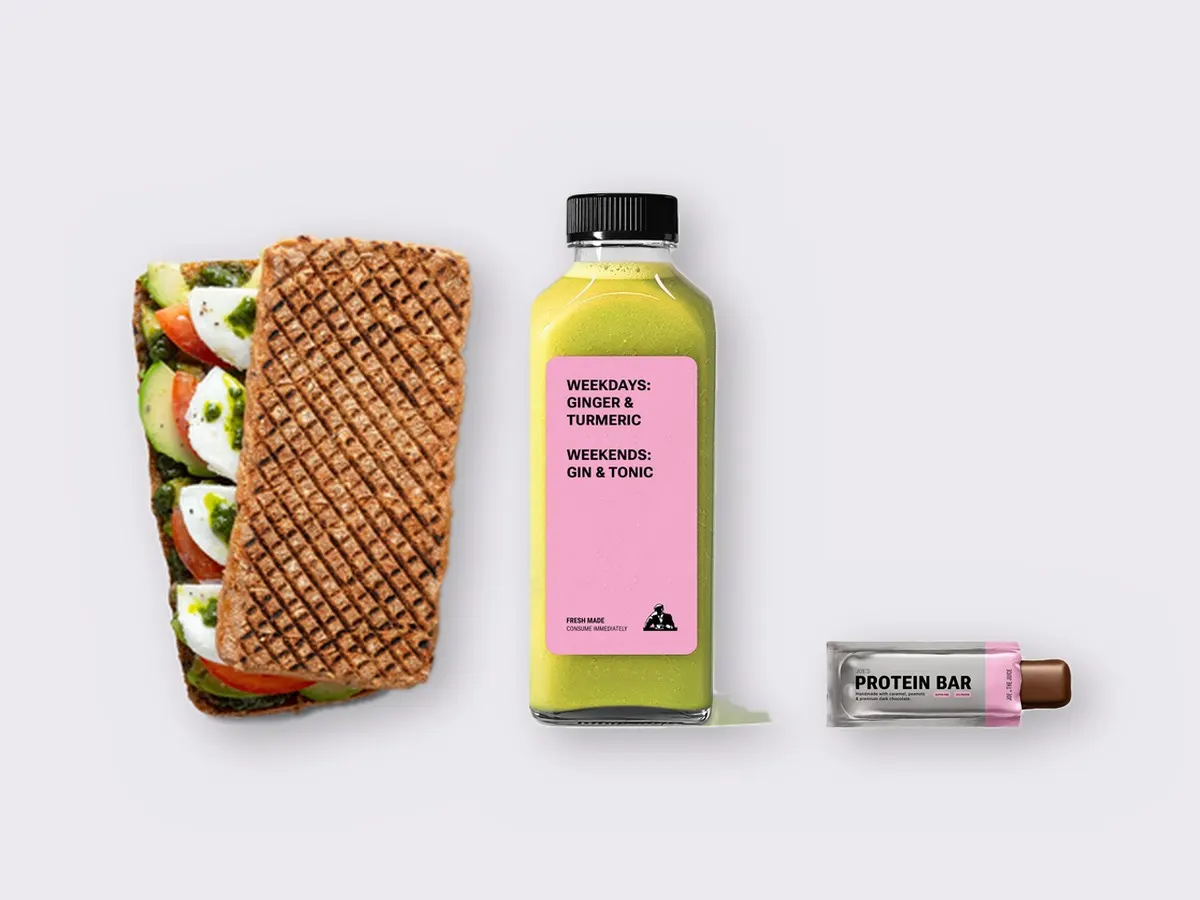 The Ultimate JOE Trio — Avocado Sandwich, Green Sport, JOE's Protein Bar The Ultimate JOE Trio — Avocado Sandwich, Green Sport, JOE's Protein Bar