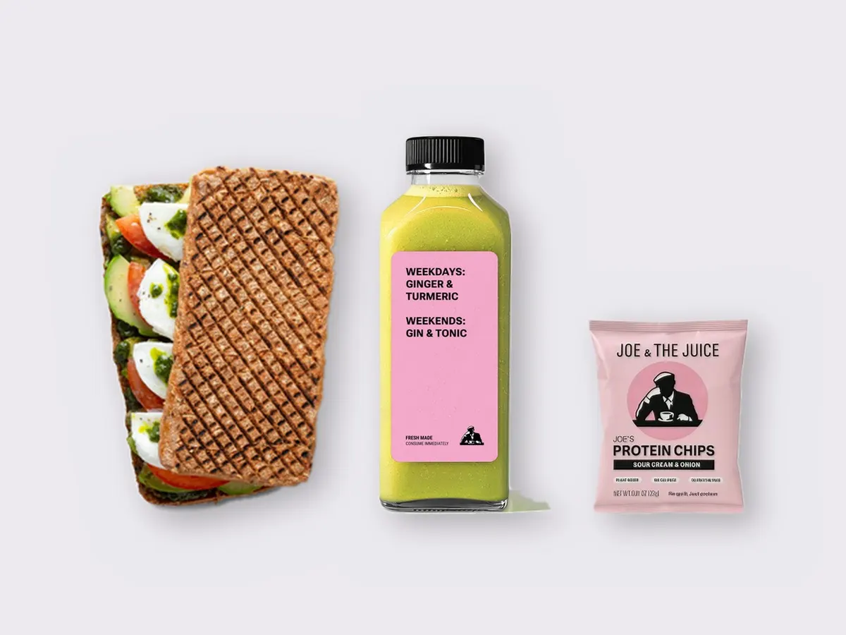 The Ultimate JOE Trio — Avocado Sandwich, Green Sport, JOE's Protein Chips The Ultimate JOE Trio — Avocado Sandwich, Green Sport, JOE's Protein Chips