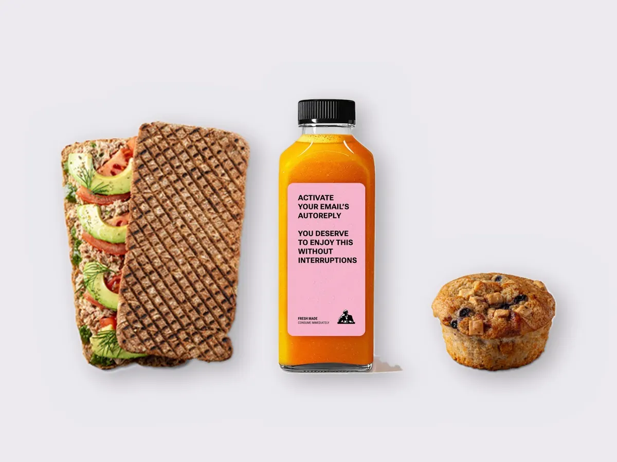 The Ultimate JOE Trio — Tunacado Sandwich, Go Away DOC, Blueberry Muffin The Ultimate JOE Trio — Tunacado Sandwich, Go Away DOC, Blueberry Muffin
