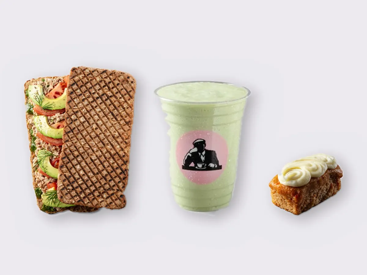The Ultimate JOE Trio — Tunacado Sandwich, Avo Shake, Carrot Cake The Ultimate JOE Trio — Tunacado Sandwich, Avo Shake, Carrot Cake