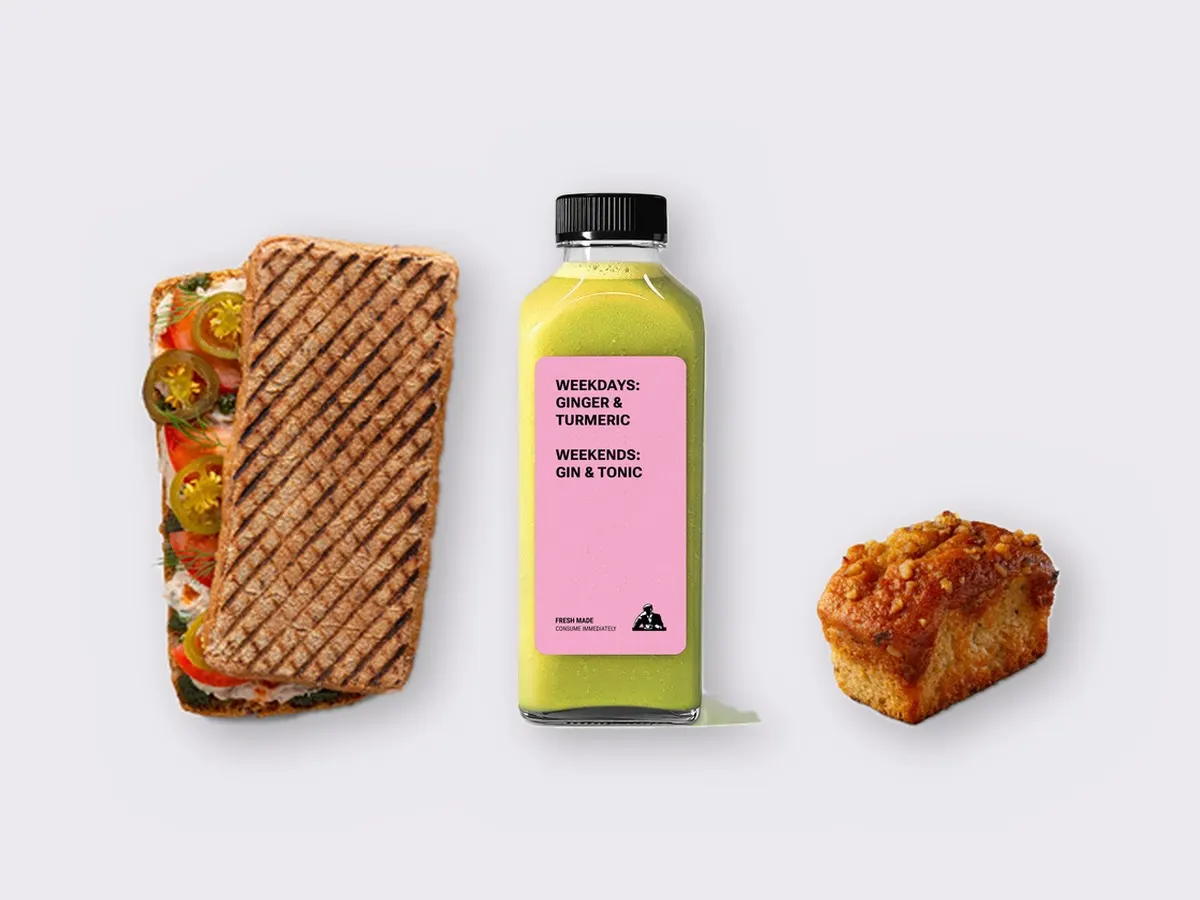 The Ultimate JOE Trio — Spicy Tuna Sandwich, Green Sport, Banana Bread The Ultimate JOE Trio — Spicy Tuna Sandwich, Green Sport, Banana Bread
