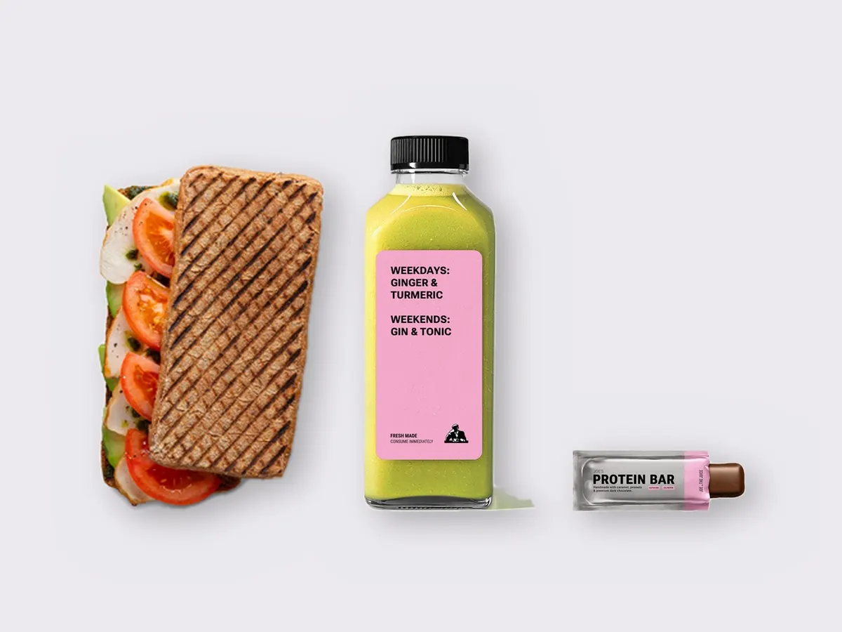 The Ultimate JOE Trio — JOE's Club Sandwich, Green Sport, JOE's Protein Bar The Ultimate JOE Trio — JOE's Club Sandwich, Green Sport, JOE's Protein Bar