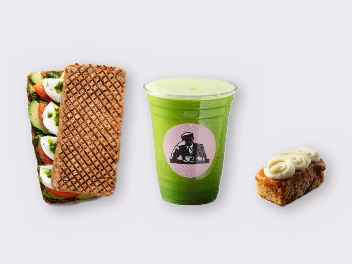 The Ultimate JOE Trio — Avocado Sandwich, Green Tonic, Carrot Cake The Ultimate JOE Trio — Avocado Sandwich, Green Tonic, Carrot Cake