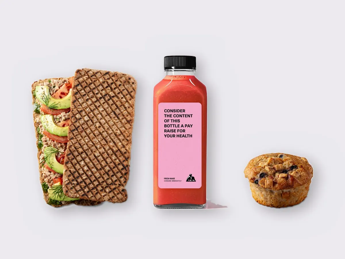 The Ultimate JOE Trio — Tunacado Sandwich, Iron Man, Blueberry Muffin The Ultimate JOE Trio — Tunacado Sandwich, Iron Man, Blueberry Muffin