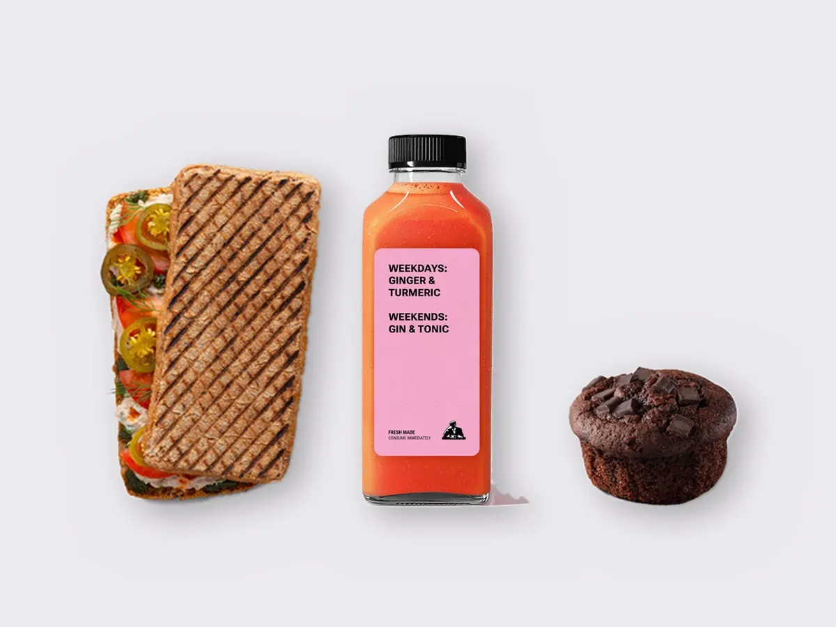 The Ultimate JOE Trio — Spicy Tuna Sandwich, Pick Me Up, Chocolate Muffin The Ultimate JOE Trio — Spicy Tuna Sandwich, Pick Me Up, Chocolate Muffin