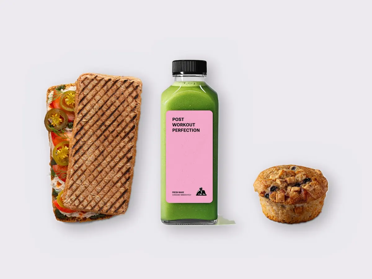 The Ultimate JOE Trio — Spicy Tuna Sandwich, Prince of Green, Blueberry Muffin The Ultimate JOE Trio — Spicy Tuna Sandwich, Prince of Green, Blueberry Muffin