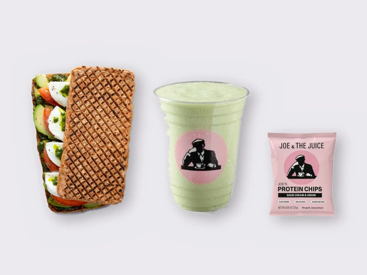 The Ultimate JOE Trio — Avocado Sandwich, Avo Shake, JOE's Protein Chips The Ultimate JOE Trio — Avocado Sandwich, Avo Shake, JOE's Protein Chips