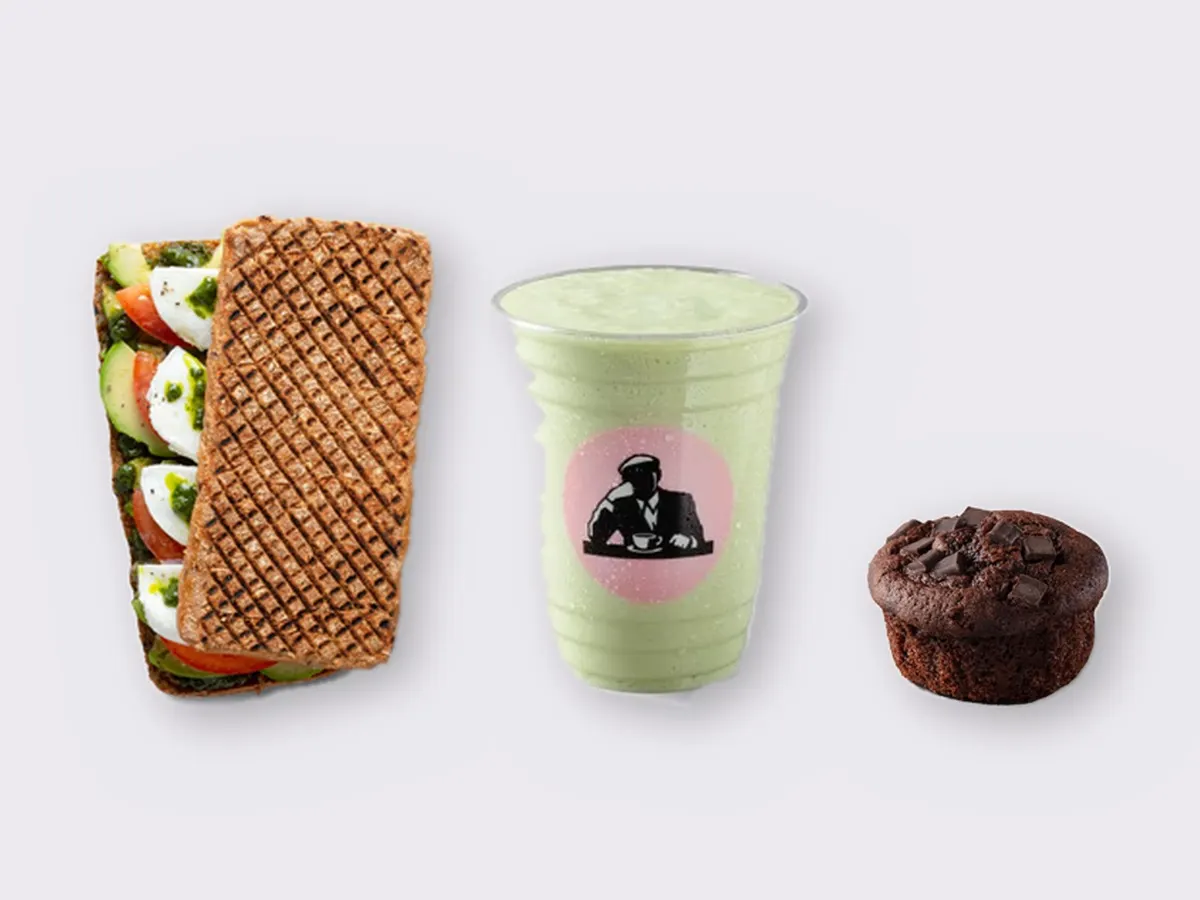 The Ultimate JOE Trio — Avocado Sandwich, Avo Shake, Chocolate Muffin The Ultimate JOE Trio — Avocado Sandwich, Avo Shake, Chocolate Muffin
