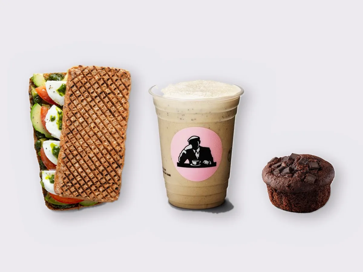 The Ultimate JOE Trio — Avocado Sandwich, Coffee Shake, Chocolate Muffin The Ultimate JOE Trio — Avocado Sandwich, Coffee Shake, Chocolate Muffin