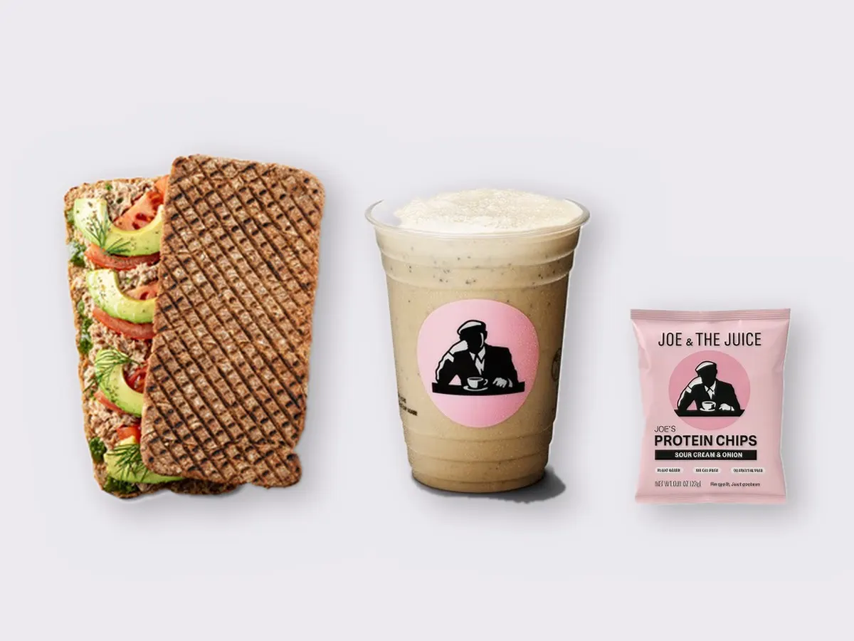 The Ultimate JOE Trio — Tunacado Sandwich, Coffee Shake, JOE's Protein Chips