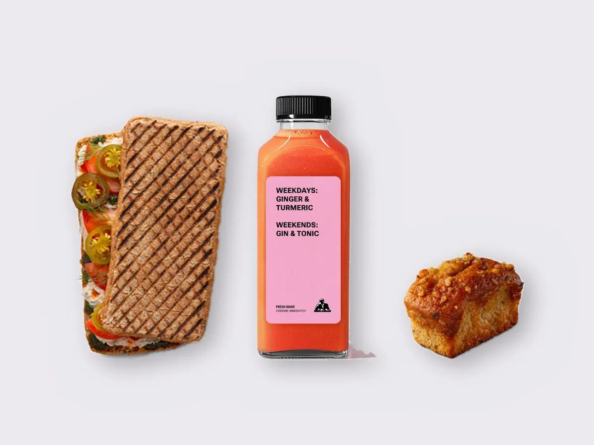 The Ultimate JOE Trio — Spicy Tuna Sandwich, Pick Me Up, Banana Bread