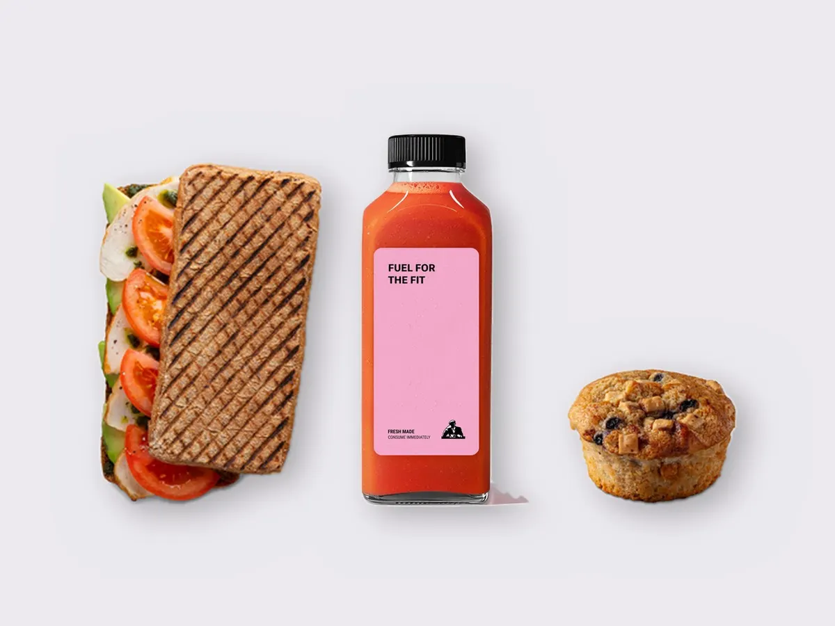 The Ultimate JOE Trio — JOE's Club Sandwich, Stress Down, Blueberry Muffin