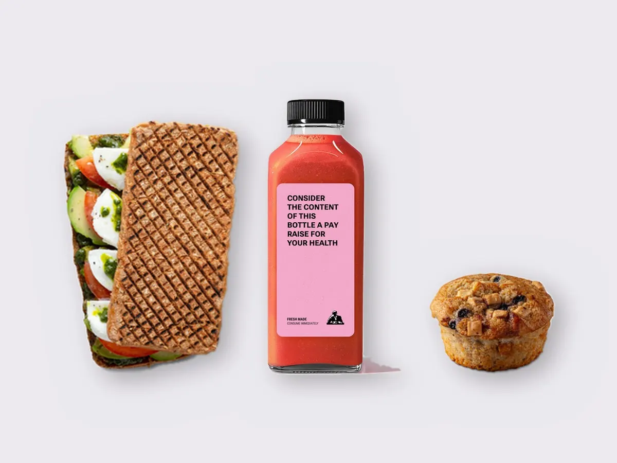 The Ultimate JOE Trio — Avocado Sandwich, Iron Man, Blueberry Muffin