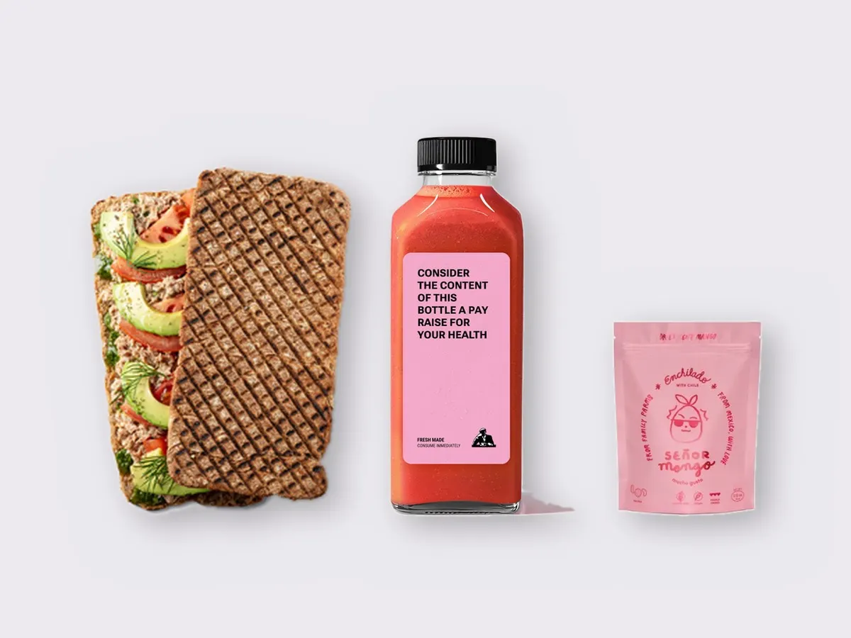 The Ultimate JOE Trio — Tunacado Sandwich, Iron Man, Tangy Mango Bites