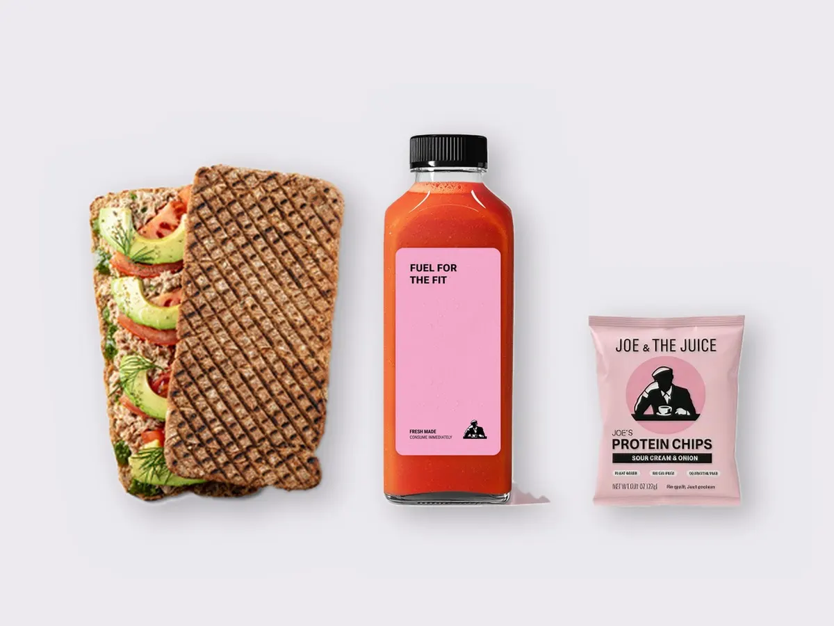 The Ultimate JOE Trio — Tunacado Sandwich, Stress Down, JOE's Protein Chips