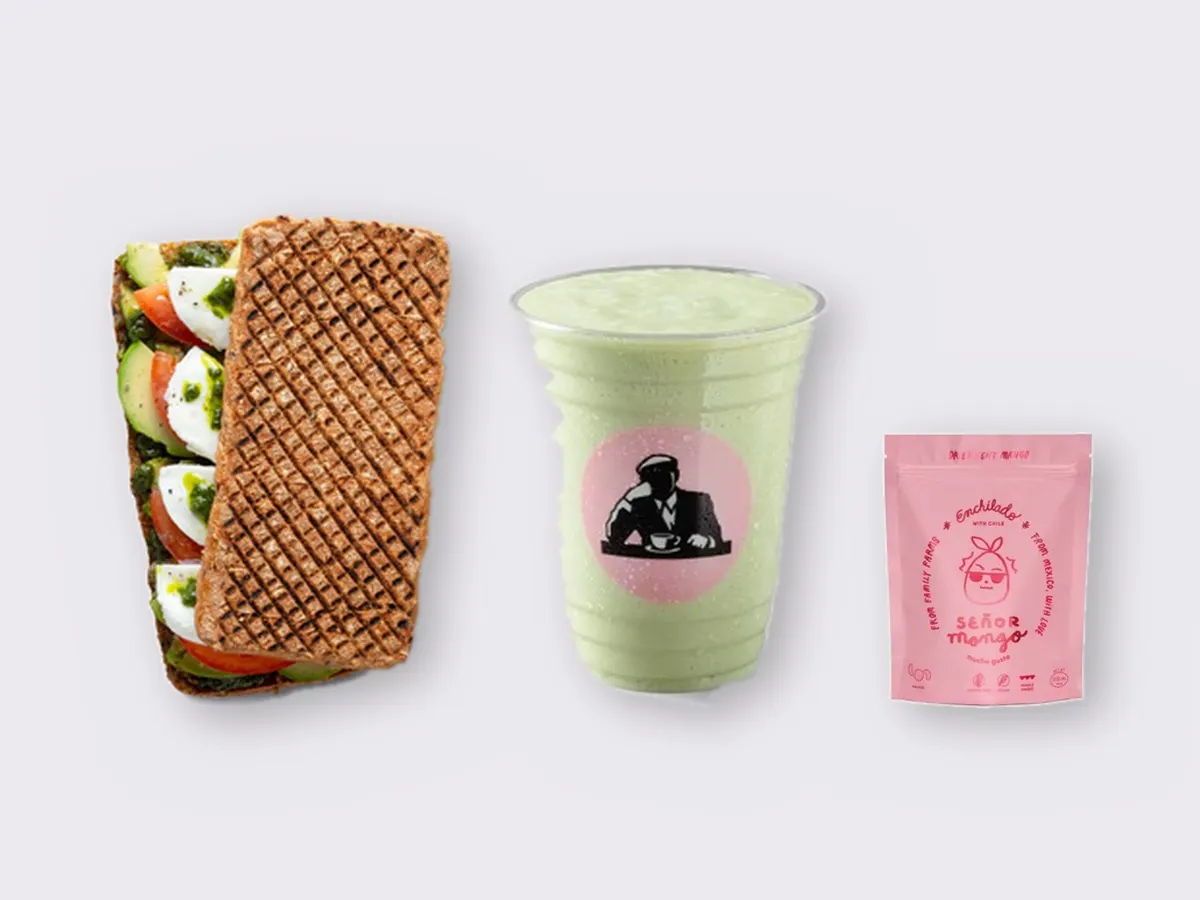 The Ultimate JOE Trio — Avocado Sandwich, Avo Shake, Tangy Mango Bites
