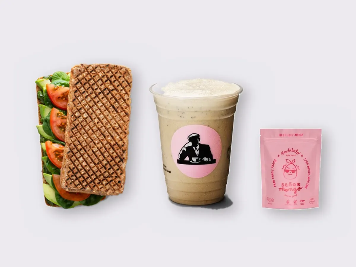 The Ultimate JOE Trio — DF Avocado Sandwich, Coffee Shake, Tangy Mango Bites
