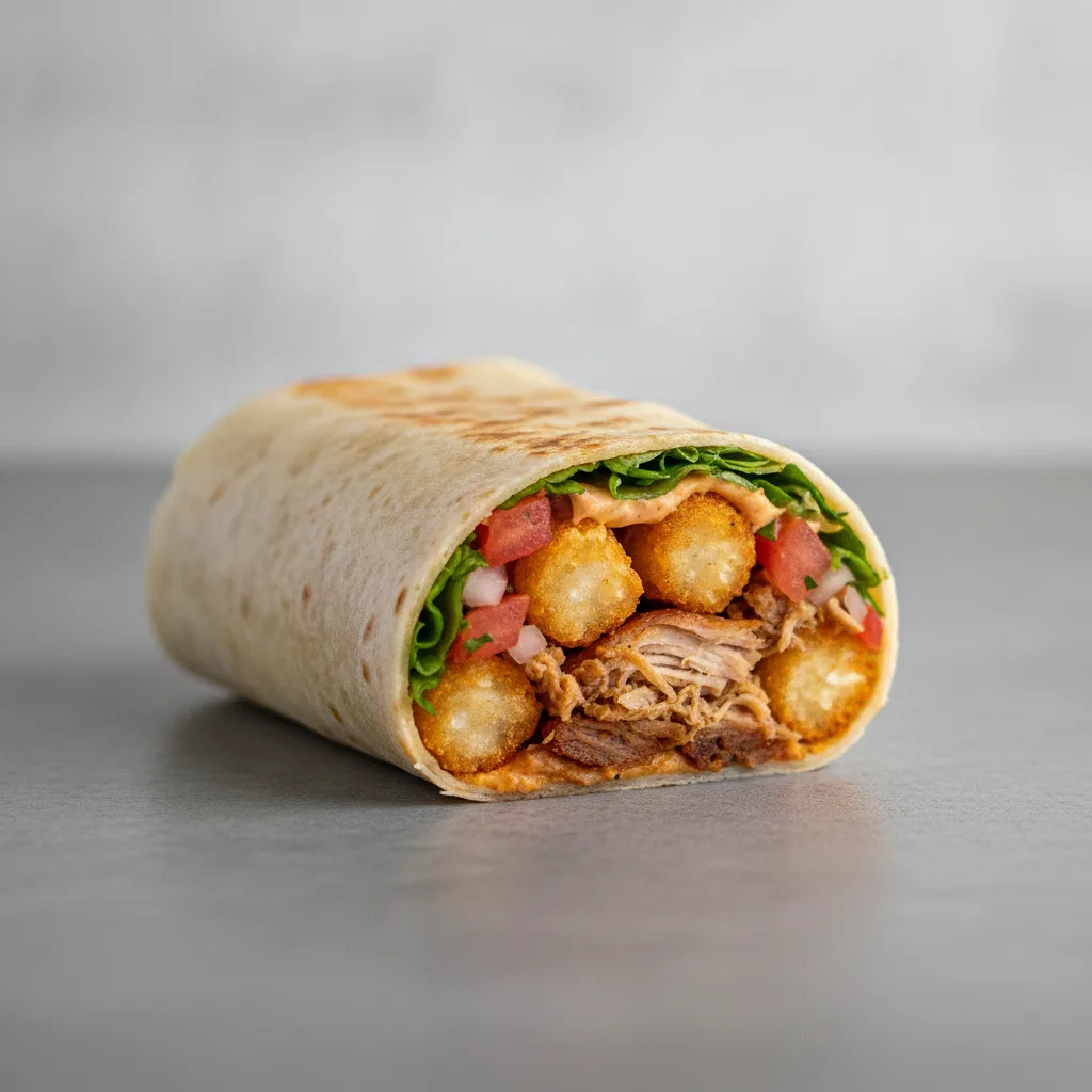 Individual Burrito with Sweet and Spicy Pork (NO Dairy) Individual Burrito with Sweet and Spicy Pork (NO Dairy)