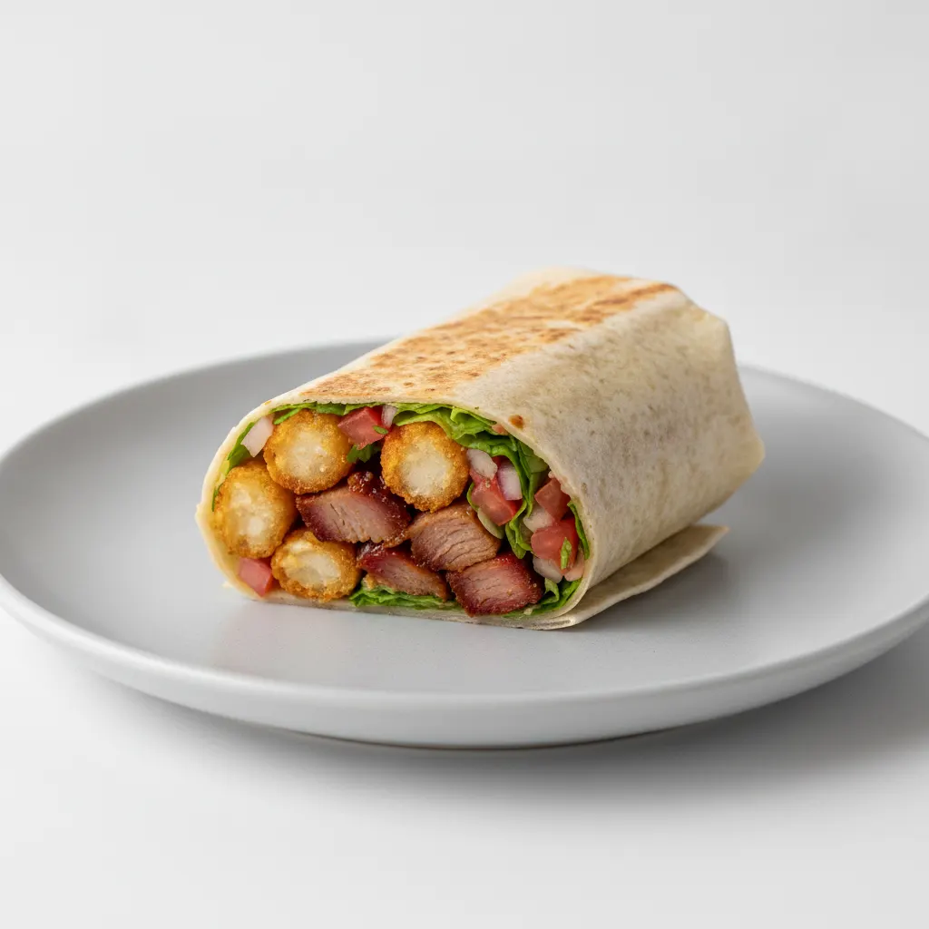 Burrito with Sweet and Spicy Pork (NO Dairy) Burrito with Sweet and Spicy Pork (NO Dairy)