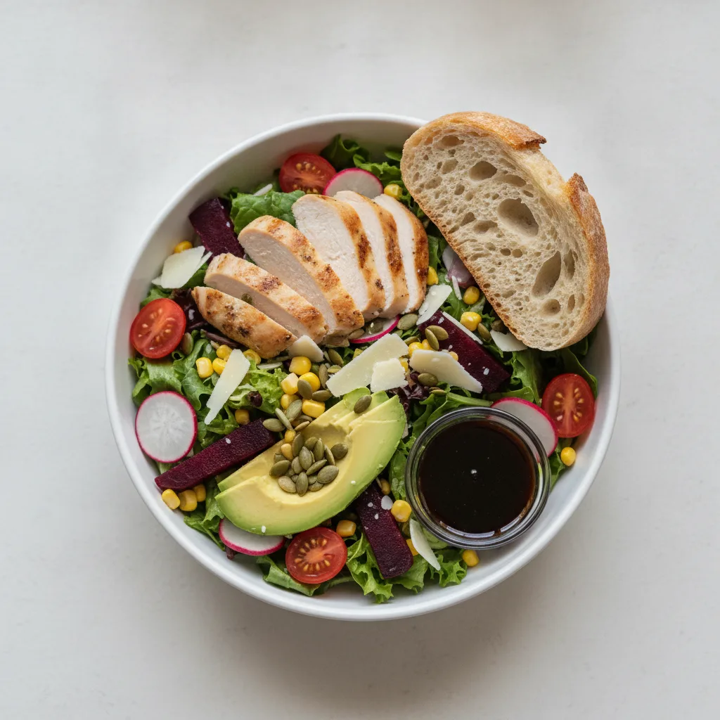 Fresh From the Market Salad with Chicken - Balsamic Vinaigrette / Sourdough